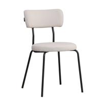 Bronx71 Scandinavische eetkamerstoel Lyon off white gerecyclede stof - thumbnail