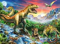 Bij de dinosaurussen XXL puzzel, 100 stukjes - thumbnail