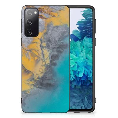 Samsung Galaxy S20 Gripcase Marble Blue Gold Samsung Galaxy S20 Gripcase Marble Blue Gold