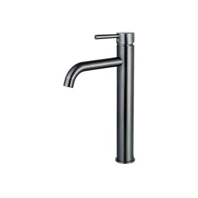 Fortifura Calvi Wastafelkraan - 33.9cm - verhoogd - opbouw - Geborsteld Gunmetal PVD SW766541 Fortifura Calvi Wastafelkraan - 33.9cm - verhoogd - opbouw - Geborsteld Gunmetal PVD SW766541