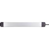 Sygonix SY-4755608 Overspanningsveilige stekkerdoos 10-voudig Zilver, Zwart 1 stuk(s) - thumbnail