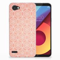 LG Q6 | LG Q6 Plus TPU bumper Pattern Orange - thumbnail