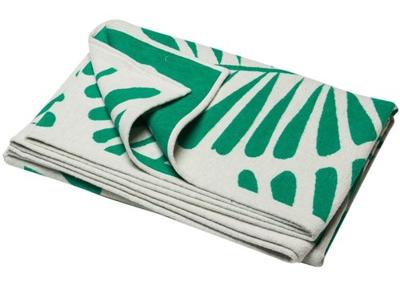 David Fussenegger David Fussenegger LUCA cotton plaid - palm leaf 200x140 cm green