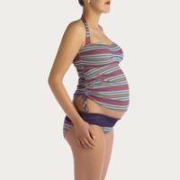 Pez D'or ZwangerschapsTankini / PositieTankini Collered stripe - thumbnail