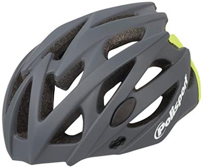 Polisport twig fietshelm l 58-61cm grijs/fluo geel Polisport twig fietshelm l 58-61cm grijs/fluo geel