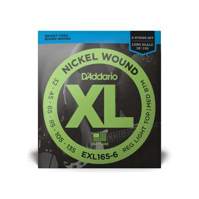 D'Addario EXL165-6 snarenset 6-snarige elektrische basgitaar D'Addario EXL165-6 snarenset 6-snarige elektrische basgitaar