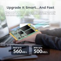 Transcend 220S 64 GB mSATA SSD harde schijf SATA 6 Gb/s Retail TS64GMSA220S - thumbnail