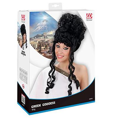 Pruik Olympische Godin zwart