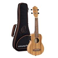 Ortega RFU10ZE Timber Series Natural E/A sopraan ukelele met gigbag - thumbnail