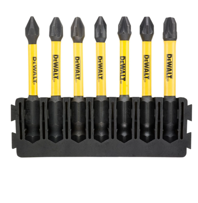 DeWalt Accessoires bitset | houder + impact torsion | 57 mm | pbitset | h1 x1, pbitset | h2 x2, pz1 x1, pz2 x2, pz3 x1 - dt70819-qz