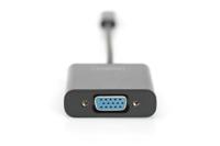 Digitus DA-70853 USB / VGA Adapter [1x USB-C stekker - 1x VGA-bus] Zwart 15.00 cm - thumbnail