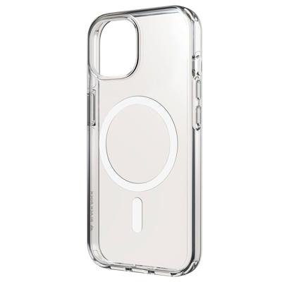 Black Rock Mag Clear Case Backcover Apple iPhone 15 Transparant MagSafe compatible, Stootbestendig