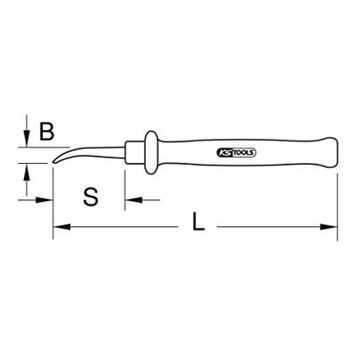 Papier-sectiemeter met isolatie, 210 mm KS Tools 117.1320