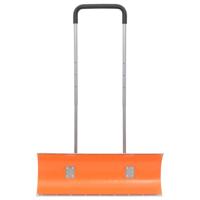 Sneeuwschep met uitschuifbaar handvat 96 cm bladstaal oranje - thumbnail