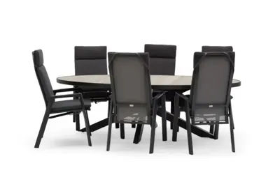 Trestino diningset amiens frazer antraciet Trestino diningset amiens frazer antraciet