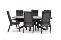 Trestino diningset amiens frazer antraciet - thumbnail