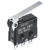Omron D2JW-01K11 Microschakelaar 30 V/DC 0.1 A 1x aan/(aan) 1 stuk(s) Bag - thumbnail
