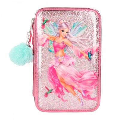 Top Model etui Fairy 13 x 20 cm polyester roze 45 delig