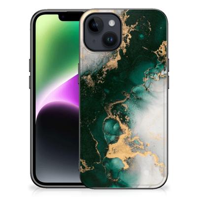 Marmeren Print Telefoonhoesje voor iPhone 15 Marmer Groen Marmeren Print Telefoonhoesje voor iPhone 15 Marmer Groen