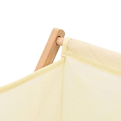 VidaXL Wasmand 42x41x64 cm cederhout en stof beige