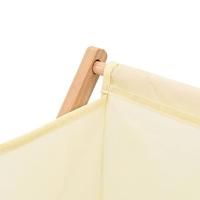 VidaXL Wasmand 42x41x64 cm cederhout en stof beige - thumbnail