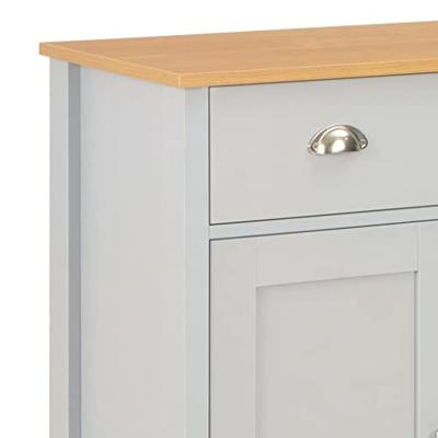 Dressoir 79x35x81 cm grijs