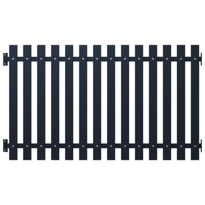 Schuttingpaneel 170,5x75 cm gepoedercoat staal antraciet