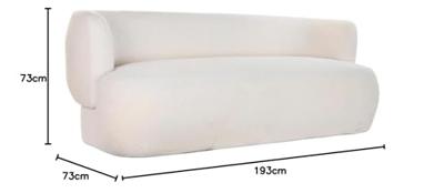Sofa DKD Home Decor Wit Modern 193 x 80 x 73 cm