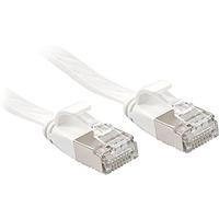 LINDY 47541 RJ45 Netwerkkabel, patchkabel CAT 6A U/FTP 1.00 m Wit Snagless 1 stuk(s) - thumbnail