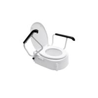 Toiletverhoger Handicare Linido met Deksel en Armleuningen Universeel 10 cm Wit (draagvermogen tot 130 kg) - thumbnail