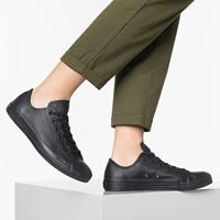 Converse All Stars Leather Laag 135253C Zwart maat 35 - thumbnail