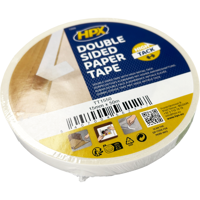 HPX | Papiertape | PP | 15mm | 50m | wit | 80 rol - thumbnail