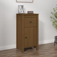 Dressoir 40x35x80 cm massief grenenhout honingbruin - thumbnail