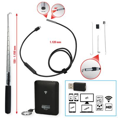 KS TOOLS Ks-tools videoscoopset "wi-fi" video endoscope set weight 250g - thumbnail