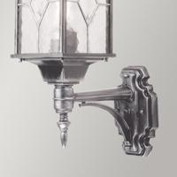 Franssen Klassieke buitenlampWexford Up zwart zilver - 2080 - thumbnail