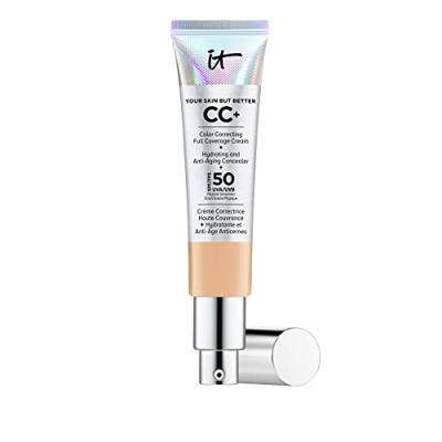 IT Cosmetics CC+ Color Corr. Full Coverage Cream SPF50 Medium Tan - Tube 32 ml Concealer Dames