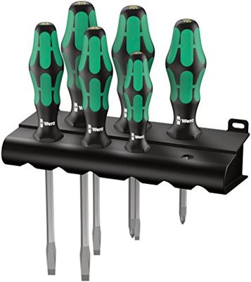 Wera 334/355 SK/6 Schroevendraaierset Werkplaats 6-delig Plat, Kruiskop Pozidriv Wera 334/355 SK/6 Schroevendraaierset Werkplaats 6-delig Plat, Kruiskop Pozidriv