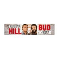 Bud Spencer & Terence Hill Tin Sign with Magnet Autogramm 16 x 3,5 cm - thumbnail