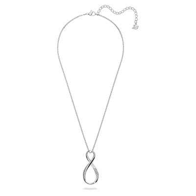 Swarovski 5636493 Ketting Exist Infinity zilverkleurig-wit 42-47 cm - thumbnail