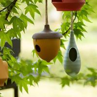 POINT-VIRGULE - Tuin - Vogelhuisje eikel geel - thumbnail