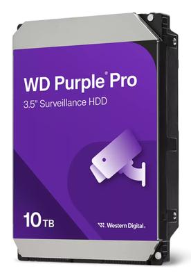 Western Digital WD102PURP Purple Pro HDD, 10 TB, 3.5",SATA 6 Gbps,7200 RPM, 256 MB, 265 MB/s