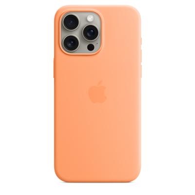 Apple Silicone MagSafe Case iPhone 15 Pro Max Orange Sorbet