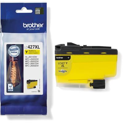 Inktcartridge Brother LC-427XLY geel | 5 stuks