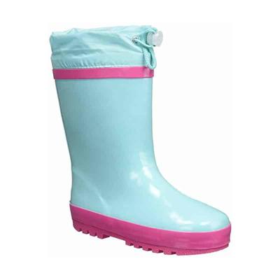 Playshoes regenlaarzen Streep Turquoise Roze-28-29