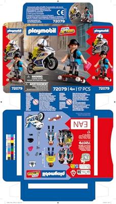 PLAYMOBIL City Action achtervolging met motorfiets 72079
