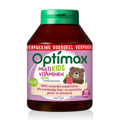 Optimax Kinder multivit extra (180 Kauwtab)