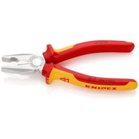 Knipex Kombi-tang verchroomd geïsoleerd met meer-componentengrepen, VDE-getest 200 mm - 0306200 - thumbnail