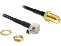 Delock WiFi-antenne Aansluitkabel [1x SMA-stekker - 1x SMA-bus] 1.45 m Zwart - thumbnail