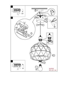 Eglo HanglampRoccaforte 30cm wit - 97854