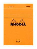 Schrijfblok rhodia a6 lijn 80vel 80gr oranje | 10 stuks - thumbnail
